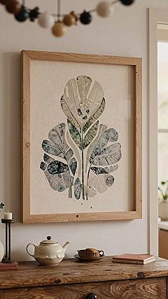 Botanical Pumpkin Print Wall Art for Autumn