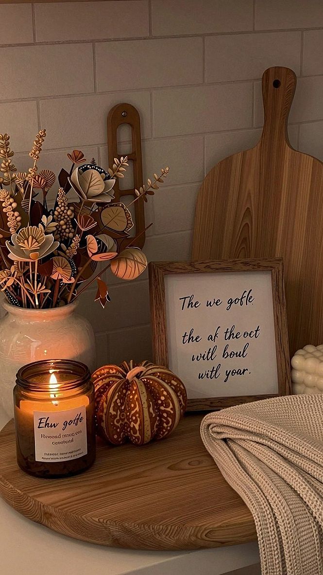 Bringing Warm Fall Scents and Decor to the Countertop