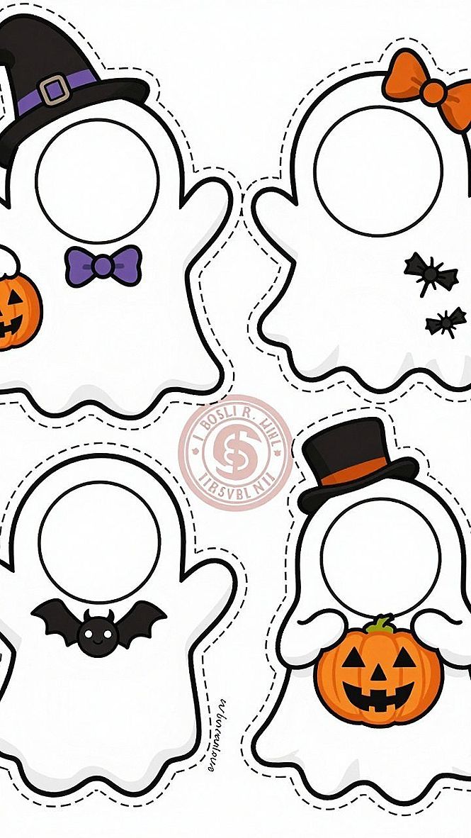 Making Cute Ghost Cutouts for Easy Halloween Decorating