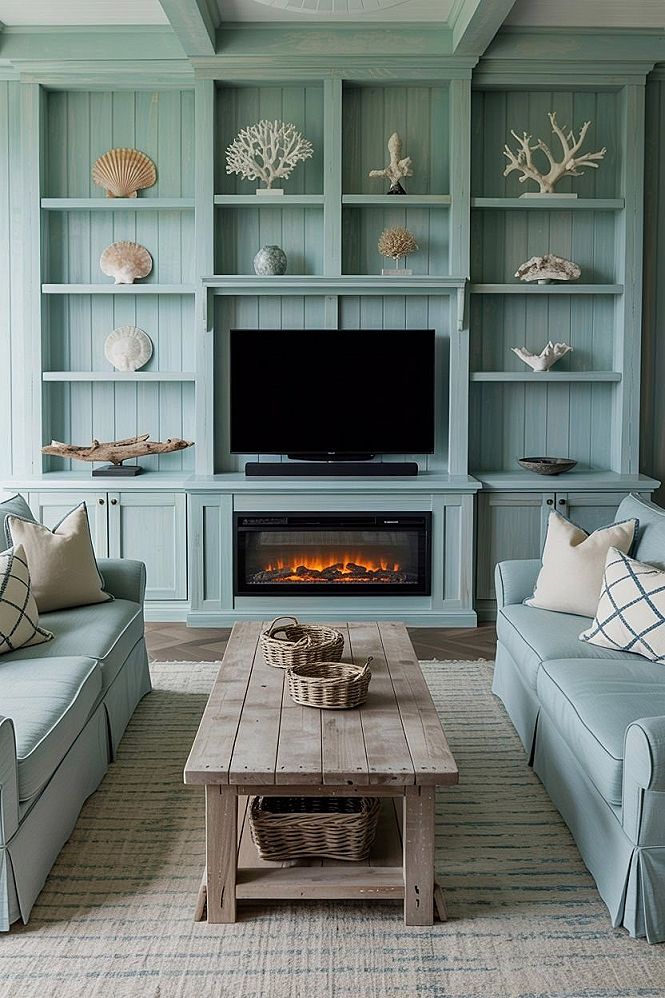 Coastal Farmhouse Living Room: Relaxed Beach House Vibes