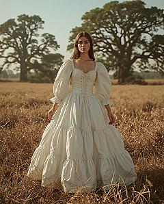 Enchanting Renaissance Ball Gown for the Fairycore Bride