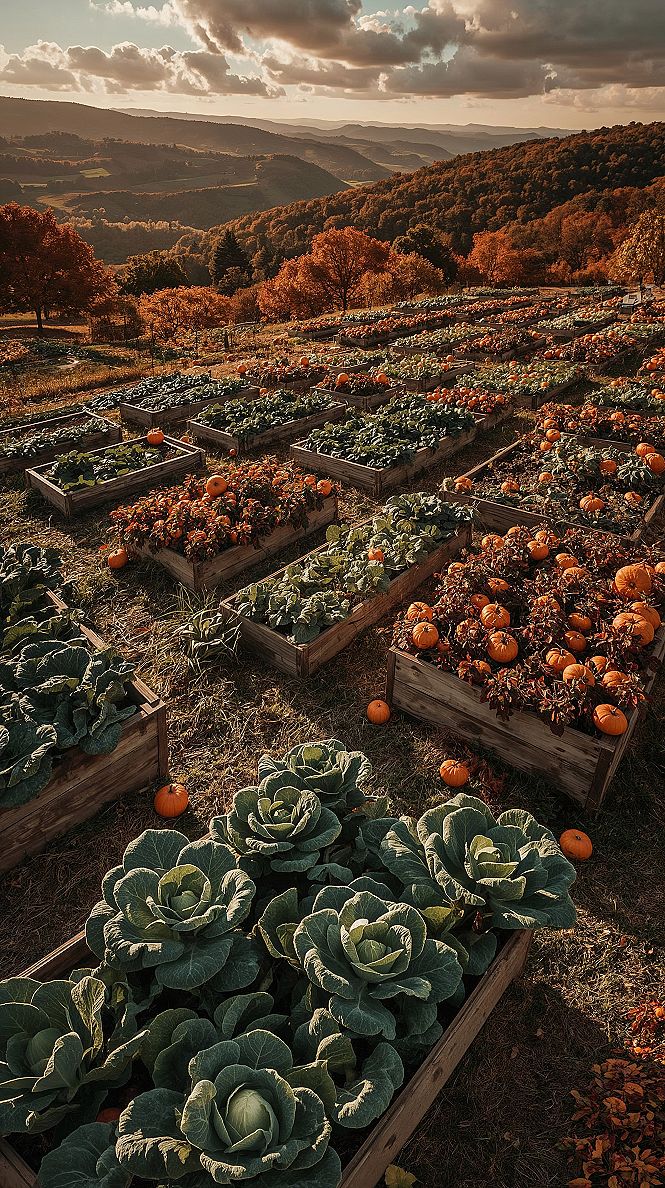 Autumn Garden Vegetables: Fall Harvest & Color Palette Inspiration