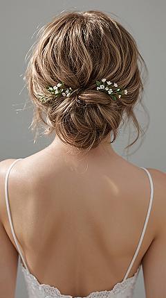 Chic Bridesmaid Hair Styles: Effortless Loose Updo Wedding Hair