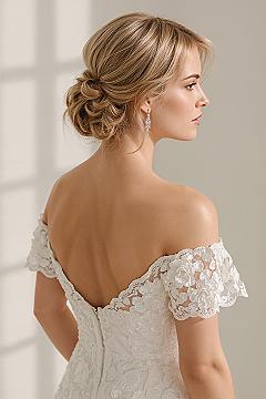 Classy Low Bun Updo: Sophisticated Wedding Hairstyle for Brides & Guests