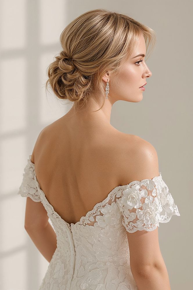 Classy Low Bun Updo: Sophisticated Wedding Hairstyle for Brides & Guests