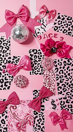 Bold Pink & Cheetah Print Aesthetic Kawaii Wallpapers