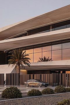 Luxury Villa Design: Bold Geometric Forms in a Dubai Oasis