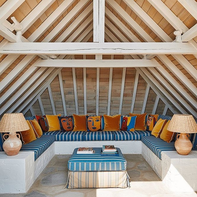 Vibrant Eclectic Beach House Decor and Warm Color Palettes