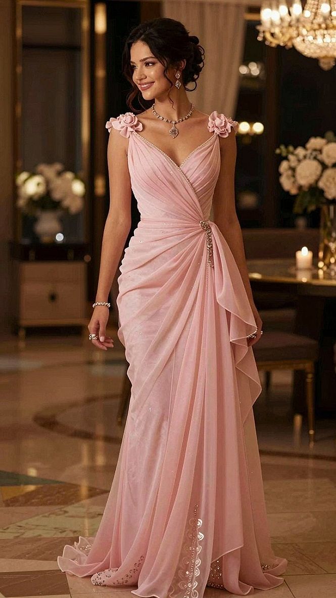 Selecting a Pearl Pink Maid of Honor Gown with Subtle Shoulder Details