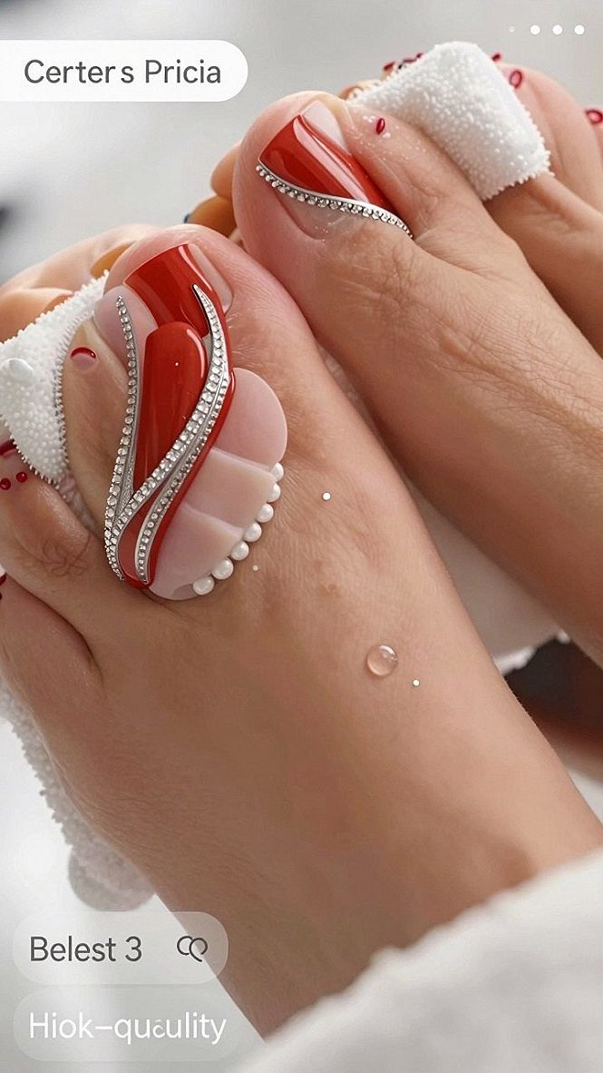 Choosing Between Glossy Burgundy Toes and Textured Accents
