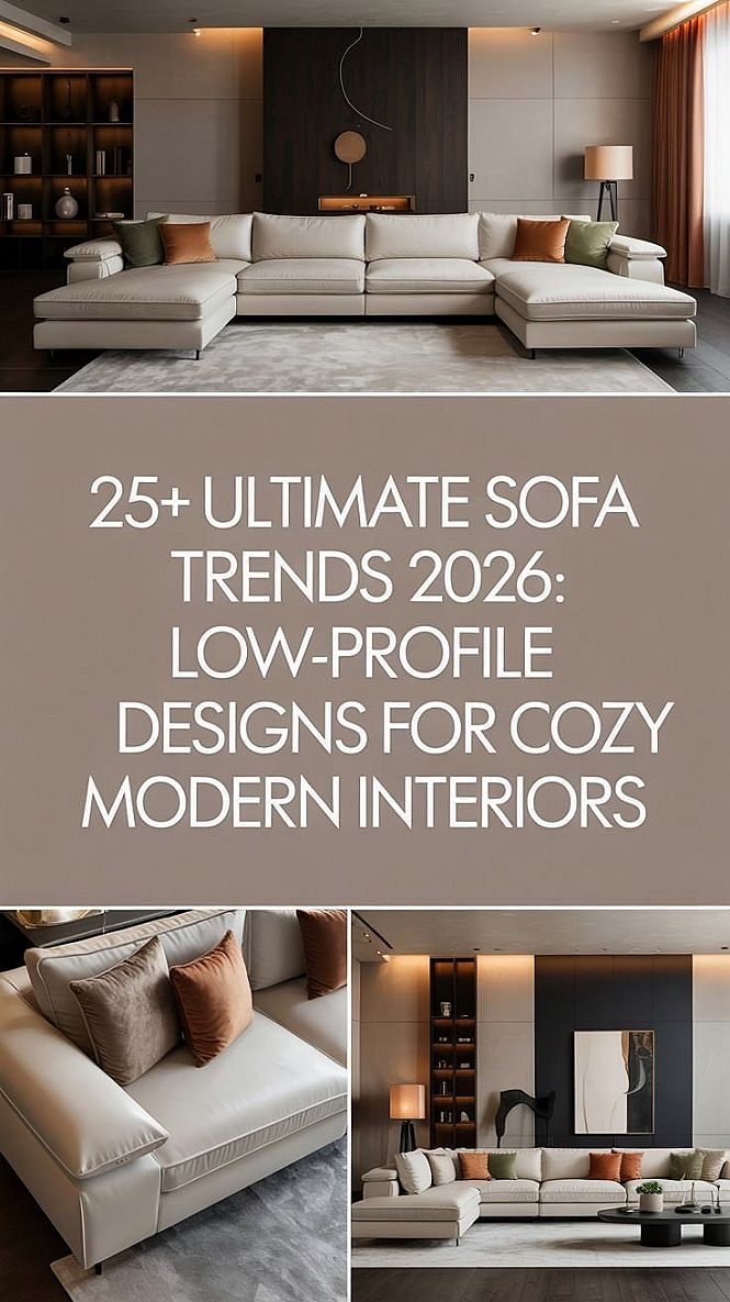 Couch Trends 2026: Low-Profile Sofas for Modern Living Rooms