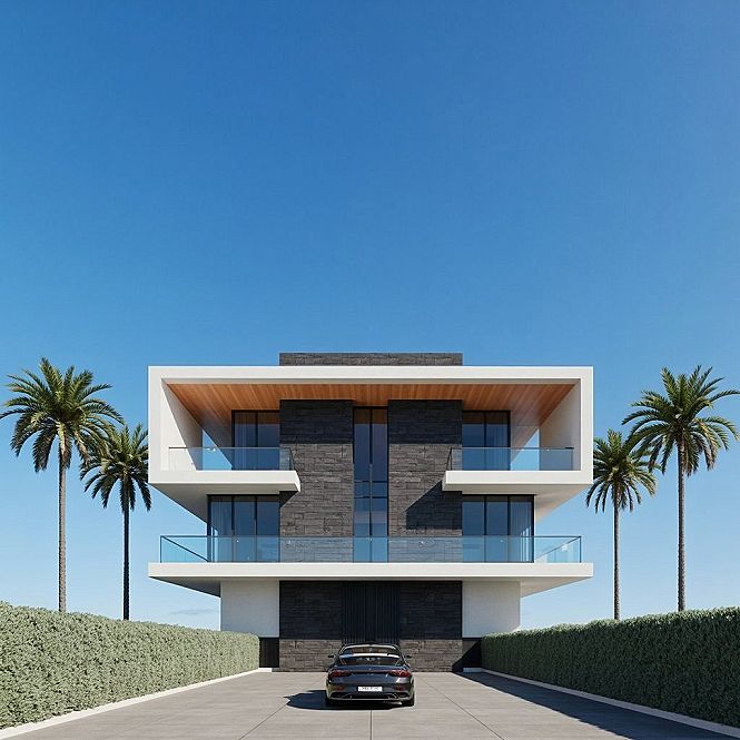 Sustainable Architecture: Modern House Facades with Natural Elements