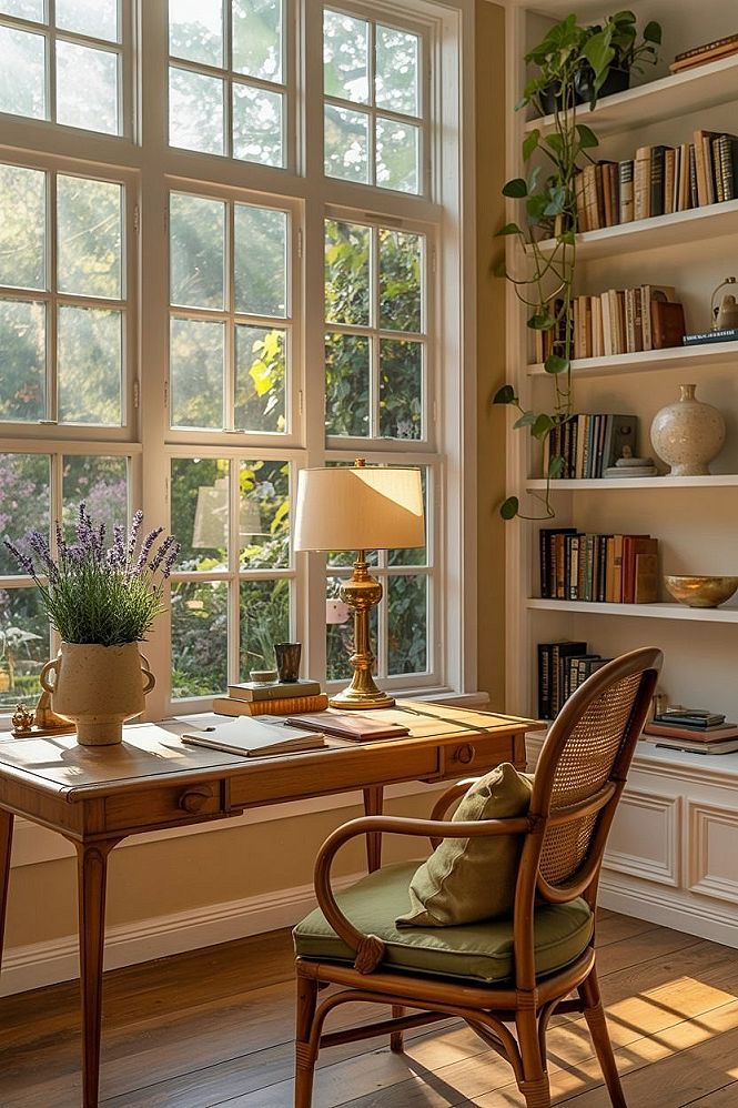 Dream Workspace: Functional Study Room for Neo Traditional Decor
