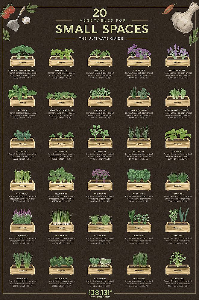 Amazing Small Space Vegetable Gardens: DIY Decor & Planning