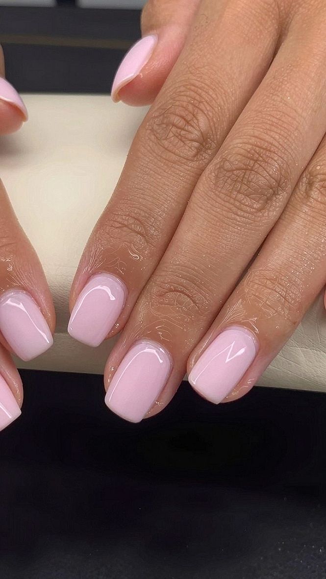 Keeping Short Square Light Pink Nails And Toes Chip Free