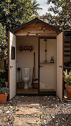 Slatted Wooden Privacy Panels for Pergolas
