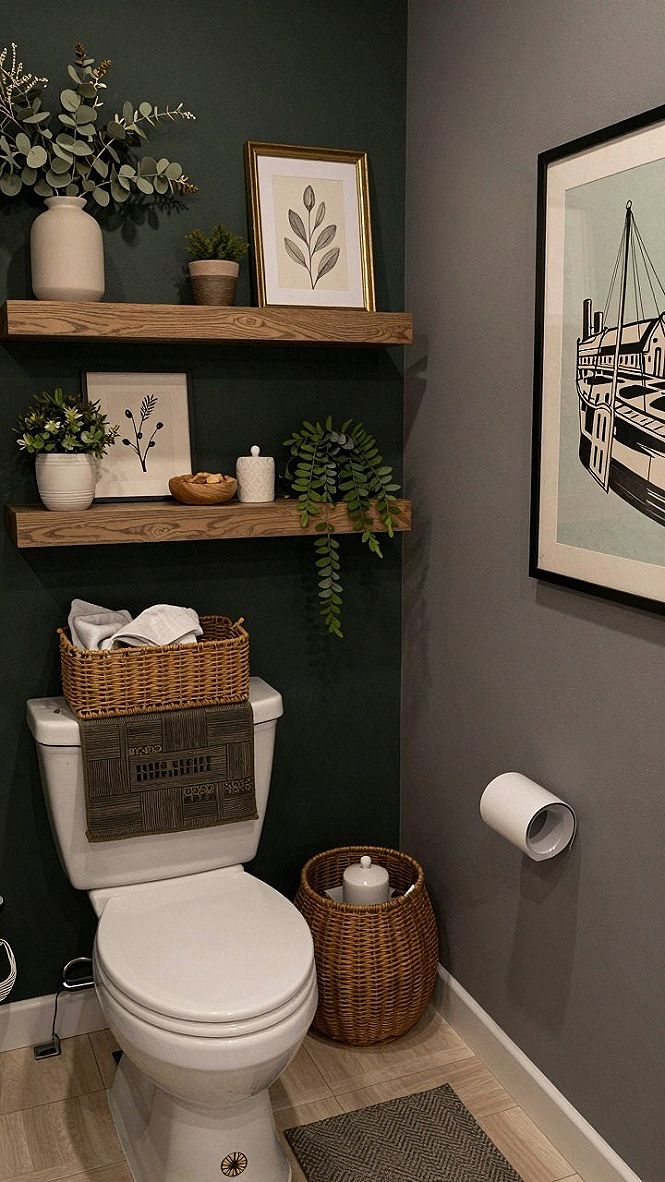 Installing Floating Shelves Along Staircase Walls