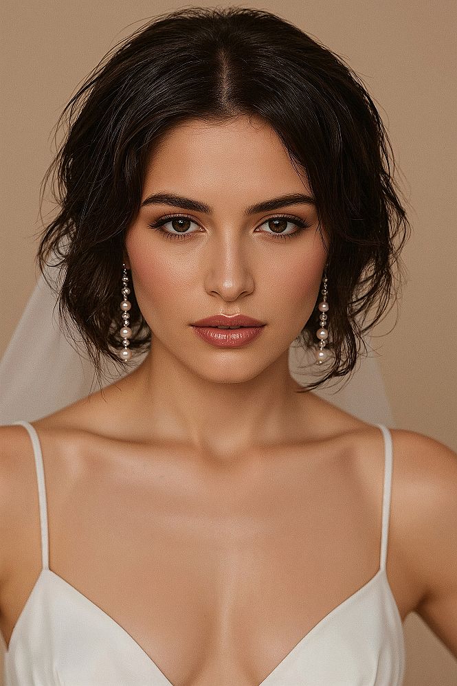 Soft Glam Bridal Updo: Effortless Modern Wedding Hair