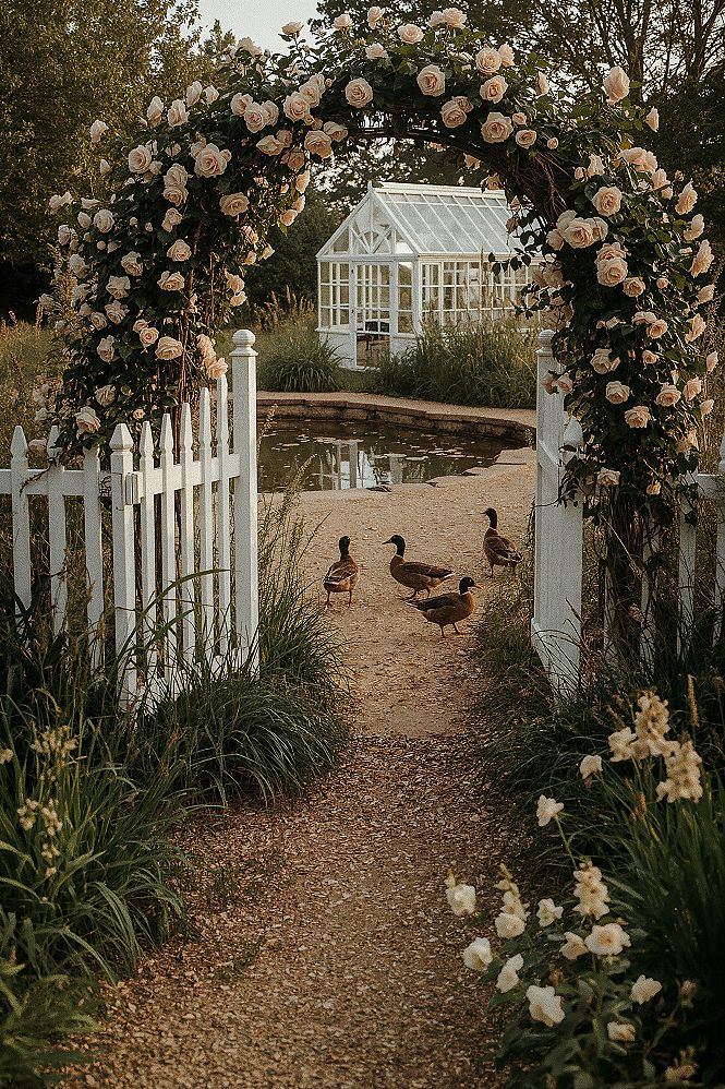 Picturesque Cottage Garden with Ducks: Your Dream House Goals