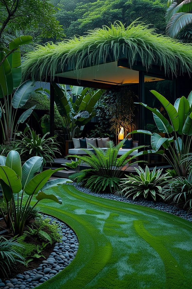 Exotic Garden Design: Tropical Backyard Ideas & Water Landscaping