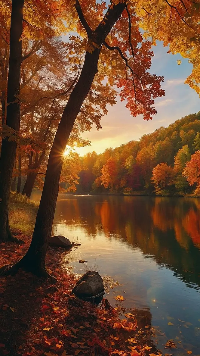 Golden Reflections of Fall: