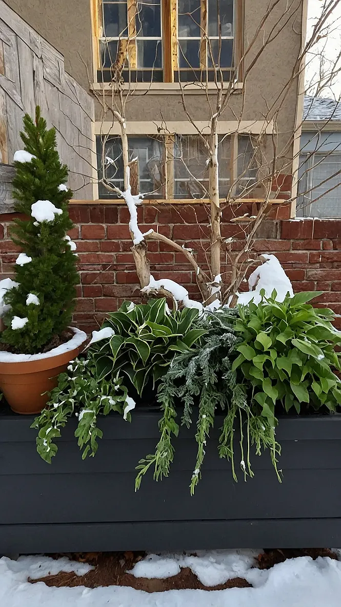 Winter's Green Embrace