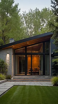 Here’s a catchy title and two paragraphs describing the image, keeping in mind a grade 9 reading level and the keyword “modern contemporary homes”: