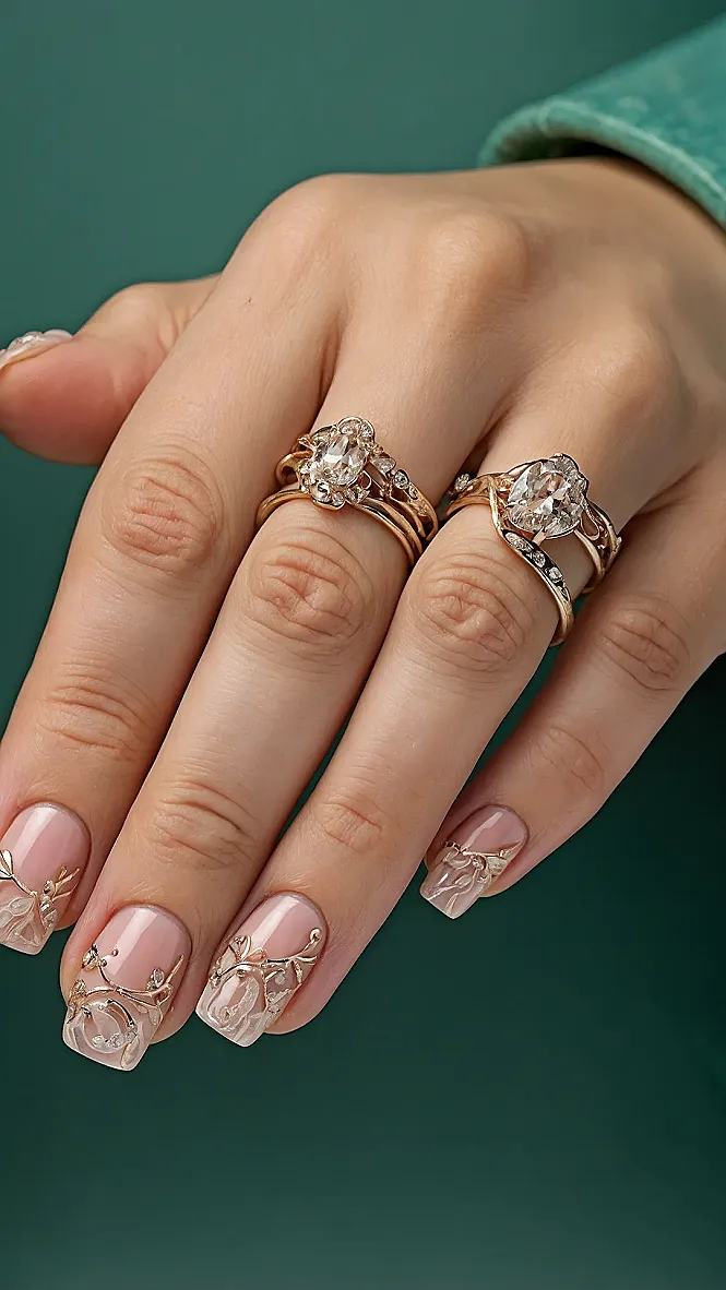 Winter's Crown Nails