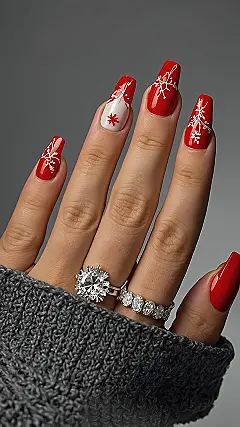 Snowflake Symphony Manicure