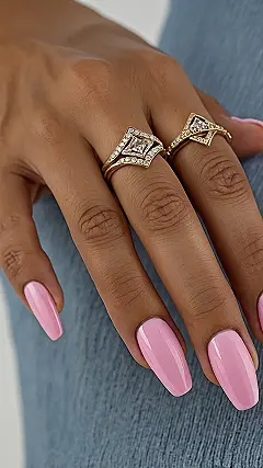 2025 Pink Power Mani