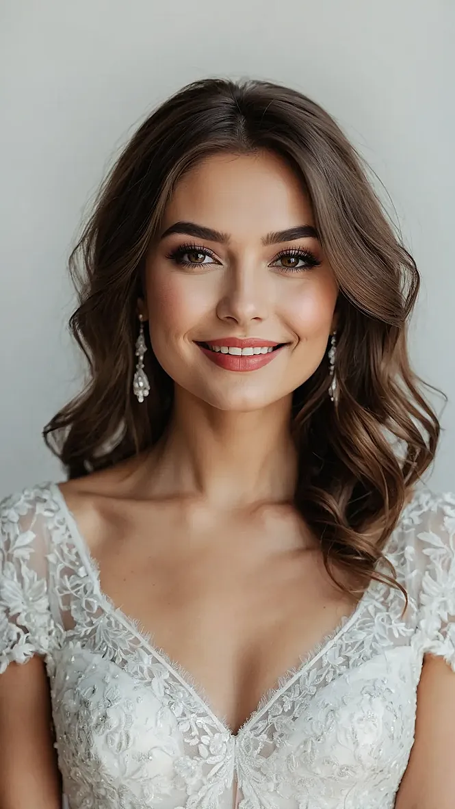 Glamorous Mid-Length Matrimony