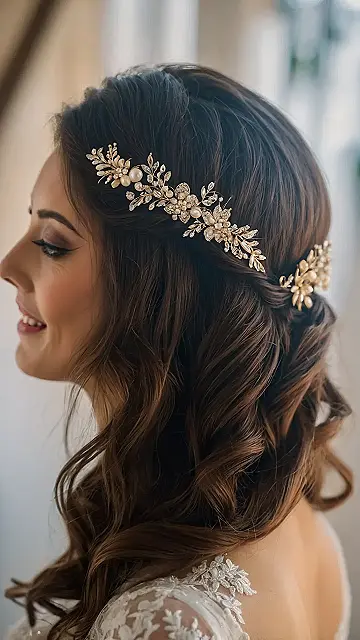 Bridal Half-Up Elegance