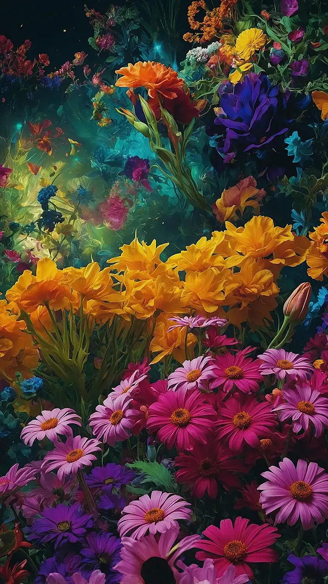 Phone's Flowery Glow