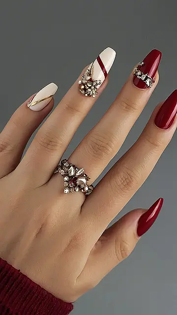 Sparkle & Snow Nails