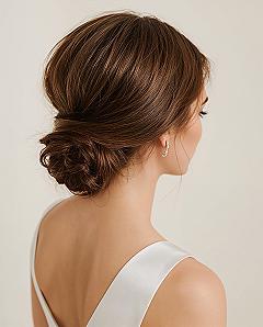 Elegant Low Chignon Bridal Hair: Timeless Updos for Your Big Day