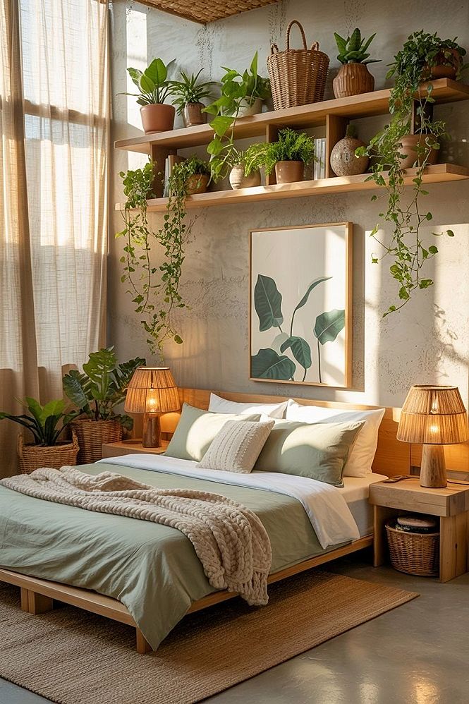 Sage Green Serenity: Aesthetic Nature-Inspired Bedroom Retreats