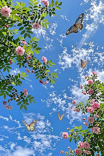 Adding Sky and Butterfly Wallpapers to Your Phone