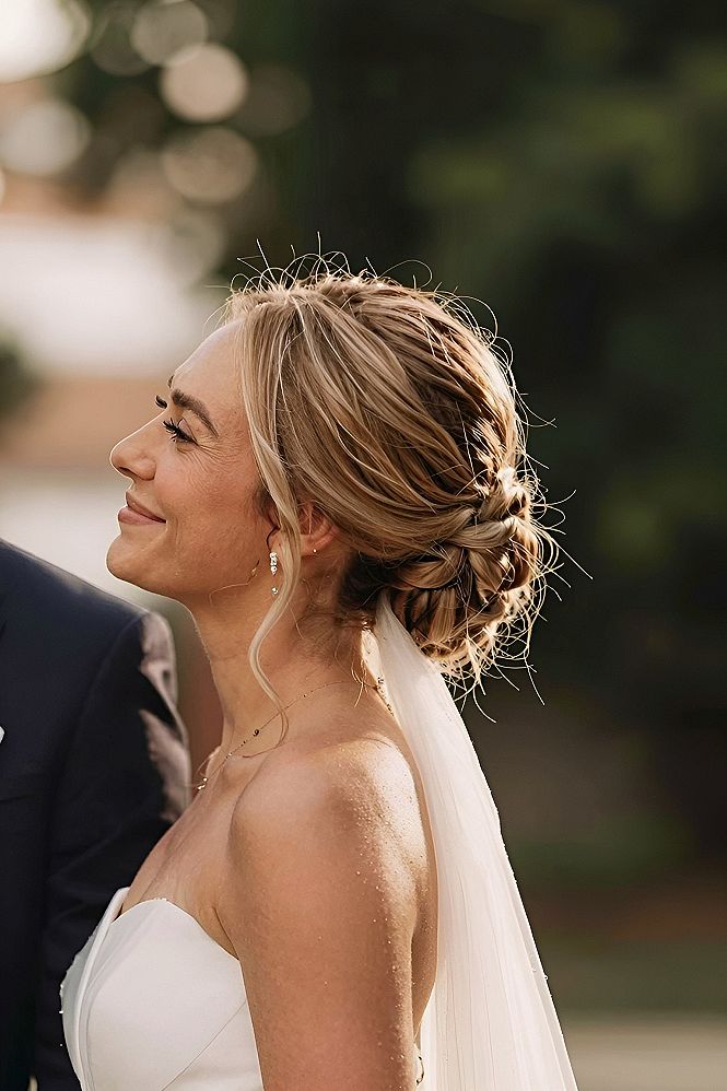 Choosing a Low Braided Bun for Your Wedding Day