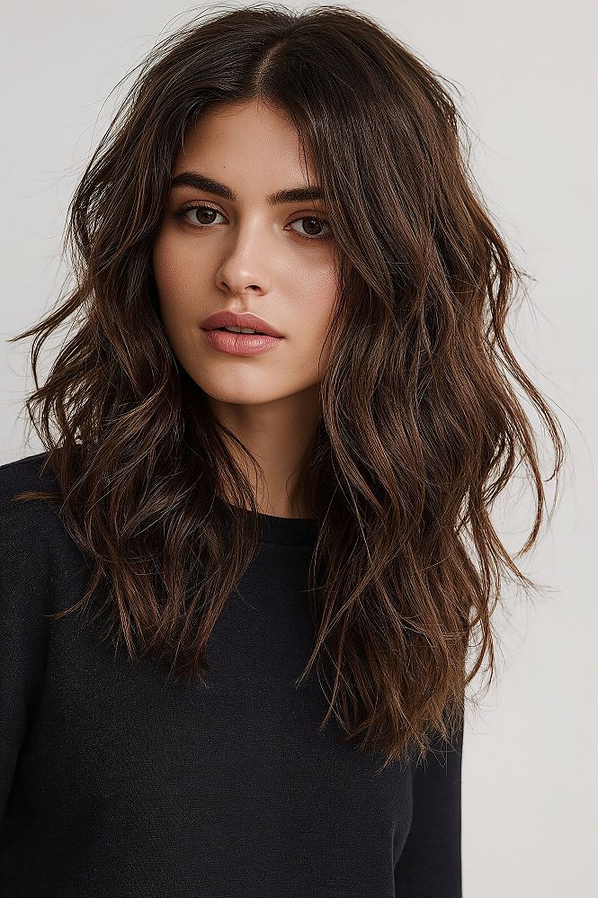 Effortless Wavy Long Layers Haircut for Ultimate Style