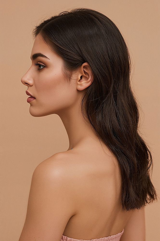 Slick Back Wedding Hairstyle: Modern Glam Bridal Look