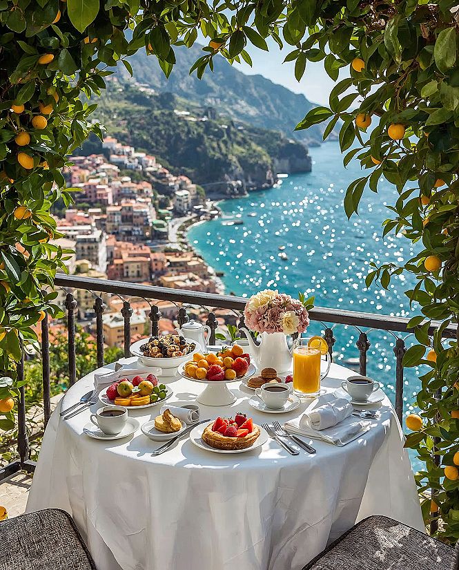 Positano Breakfast Bliss: The Ultimate Italian Food Aesthetic