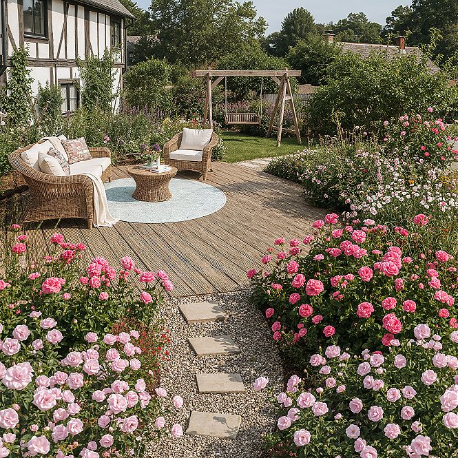 Cozy Backyard Patio: Dream Home Garden Ideas with Cottagecore Charm