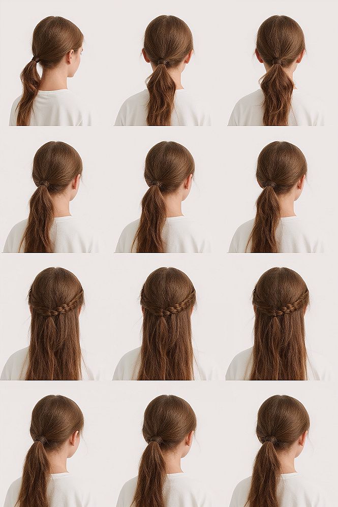 Cute Ponytail Styles: Braids & Bubble Looks for Long Hair