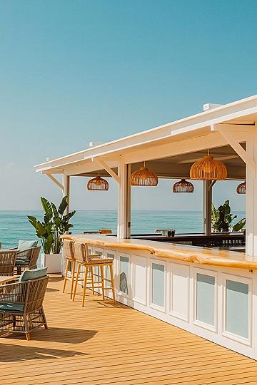 Ultimate Beachy Cafe: Modern Tropical Getaway Vibes