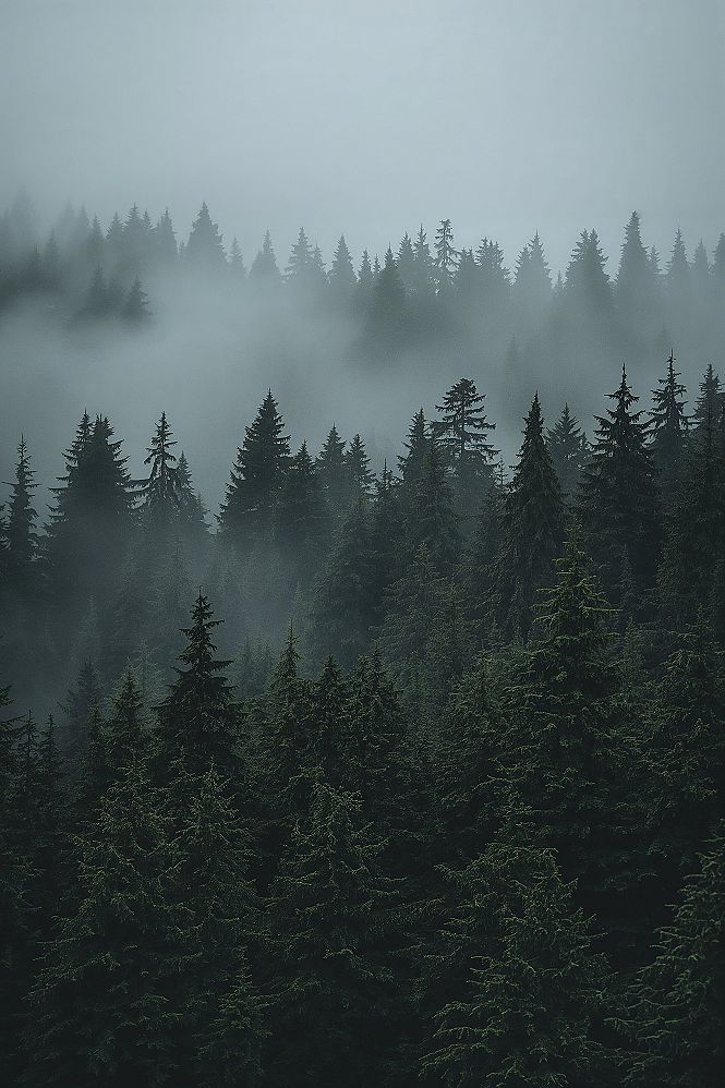 Misty Forest 4K Wallpaper: Serene Nature Escape