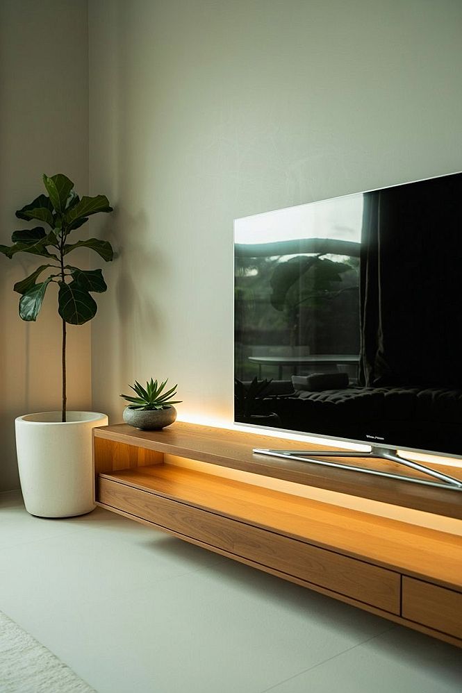 Floating TV Wall Cabinets for Modern Living Rooms