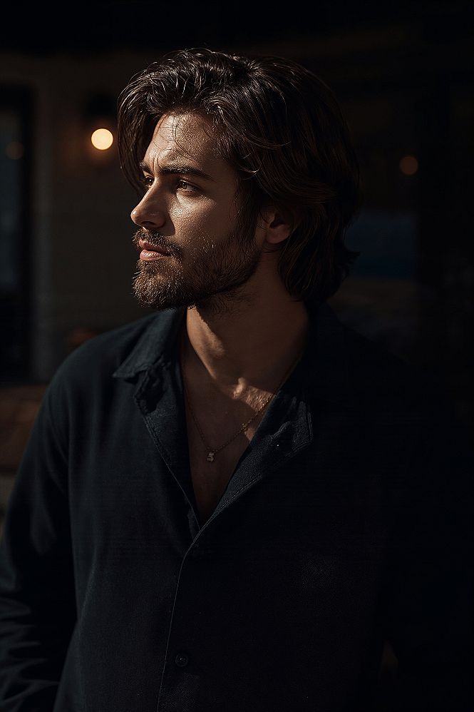 Thick Hair Elegance: Flow Haircuts & Classy Beard Styles