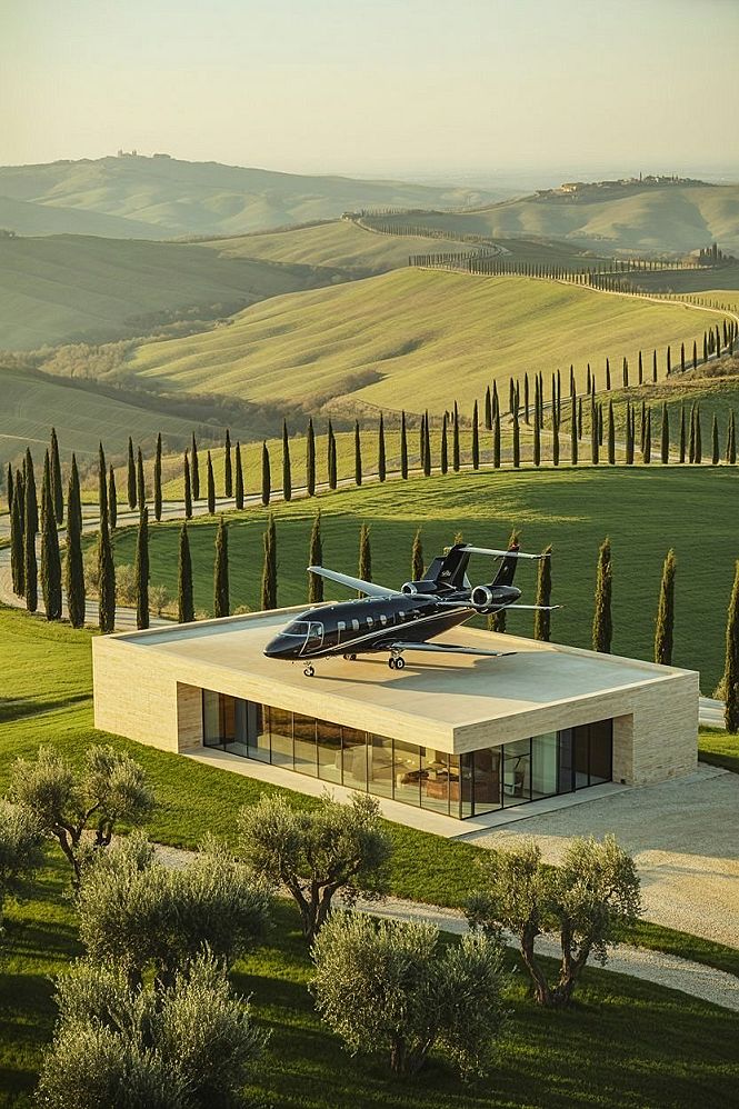 Modern House Design With Helipad: A Luxury Maison Oasis