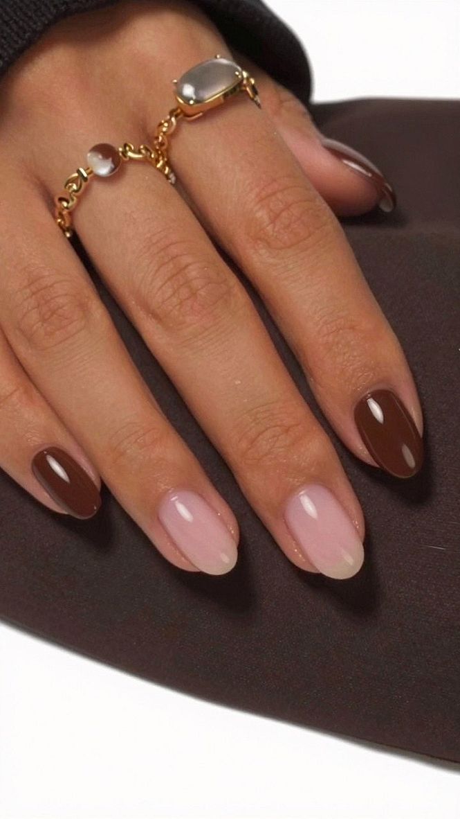 Pairing Milky Nude Bases with Deep Espresso Tips