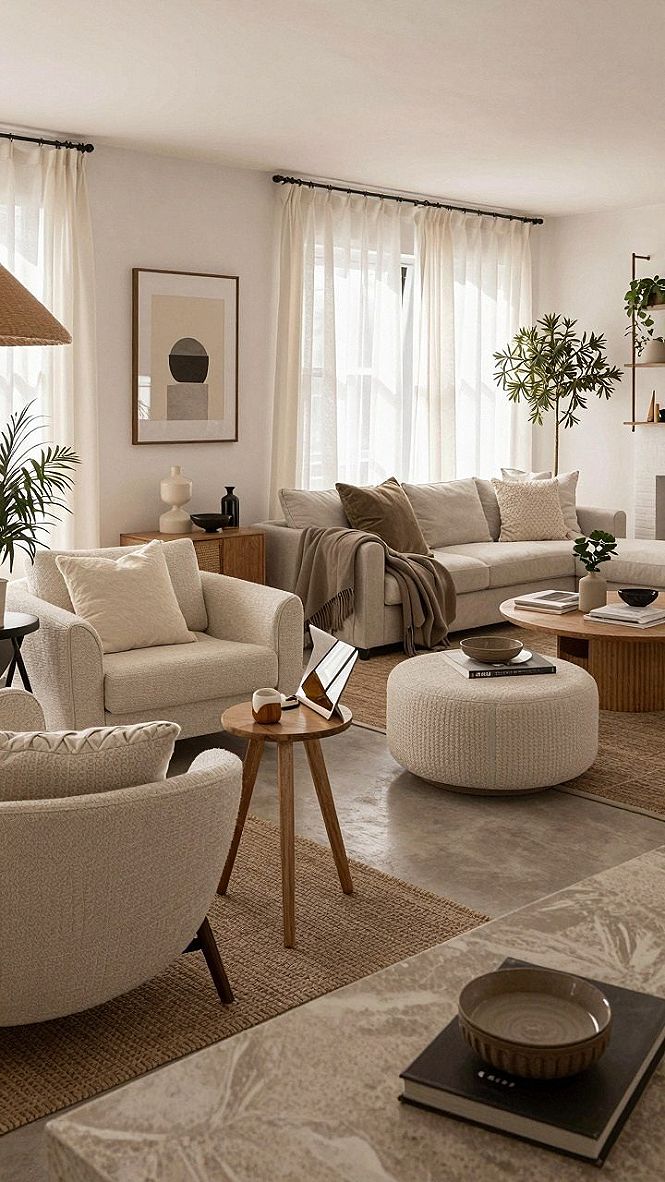Selecting Textured Boucle Accent Chairs for Taupe Spaces